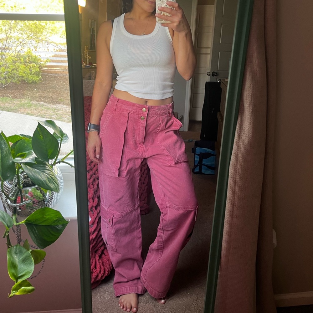 We The Free pink Cargo Pants